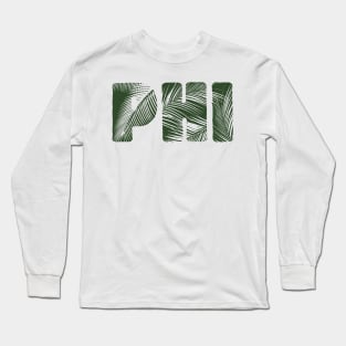 Phi Leaf Letters Long Sleeve T-Shirt